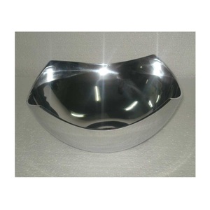 Cuencos de fruta de alta calidad, estampados de logotipo personalizados hechos a mano, diseño moderno, informal, antiguo, decorativo, pulido, Aluminio - Product Image 1