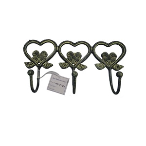 Crochet mural décoratif en métal en aluminium enduit de poudre ivoire pour la maison crochets et rails suspendus à manteau unique fixés au mur - Product Image 6