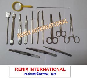Kit de Disección Manual para Estudiantes, Juego de Instrumentos Quirúrgicos para Prácticas de Disección, Entrenamiento Quirúrgico, Uso Hospitalario, Acero Inoxidable, CE - Product Image 4