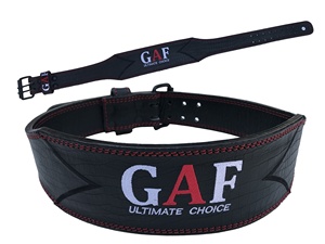 GAF เข็มขัดหนังสำหรับออกกำลังกายยกน้ำหนัก, เข็มขัดพยุงหลังและเอวทำจากหนังวัววัสดุหัวเข็มขัดโลหะผสม - Product Image 6