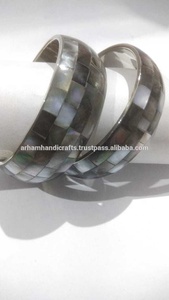 Best Selling Set of 5 Bone Inlay Painted Women's Fashion Bracelets & <b>Bangles</b> Premium <b>Indian</b> Bone Jewelry - Product Image 4