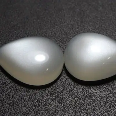 10x12mm Natural White Moonstone Smooth Pear Flat Back Calibrated Loose Cabochons Supplier Shop Online Now at Factory Price India