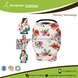 CPSC-cubierta elástica de algodón orgánico para asiento de coche de bebé, bufanda, dosel - Product Image 6