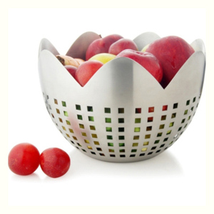 Cuenco de comida sostenible de acero inoxidable personalizado para catering en casa, cuenco de fruta usado, cuenco para servir comida de diseño hecho a mano - Product Image 4