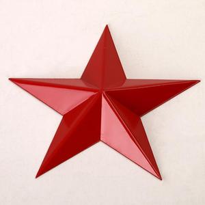 Estrellas de metal de Granero vintage rústico para decoración de pared de estrellas de arte al aire libre para casa de campo y MOQ - Product Image 1