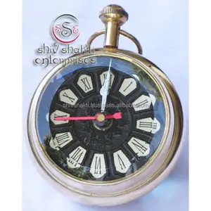 Collectible Designer Gift Watch Desktop Vintage Clock Paper Weight Watch Nautical Decor Table Clock