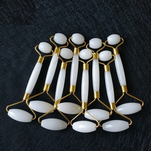 ลูกกลิ้งนวดหินหยกสีขาวลูกกลิ้งคริสตัลธรรมชาติลูกกลิ้งนวดหน้าสินค้าสำหรับใบหน้าขายส่งขนาด4ถึง5นิ้ว - Product Image 4