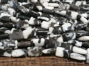 Cuentas rectangulares de alta calidad, cuentas de jaspe de cebra, collar de cristal para mujer, joyería cuadrada, cuentas de piedras preciosas, proveedor de fabricación de joyas - Product Image 4