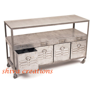 Vintage Industrial de hierro rústico antiguo muebles de sala de estar gabinetes hogar decorativo esencial - Product Image 1