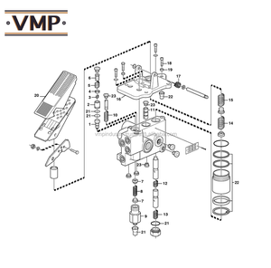 Válvula de Freno de Pie VOE 11152125 para Cargadoras de Ruedas L90D, L90D OR, L120D, 150D, 180D - Piezas de Maquinaria de Construcción en Estado Nuevo - Product Image 4