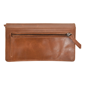 Hot Sale Genuine Leather Brown RFID Blocking <b>Clutch</b> Wallet for Women Multi Card Holder and Coin Pocket Available For Sale - Product Image 4