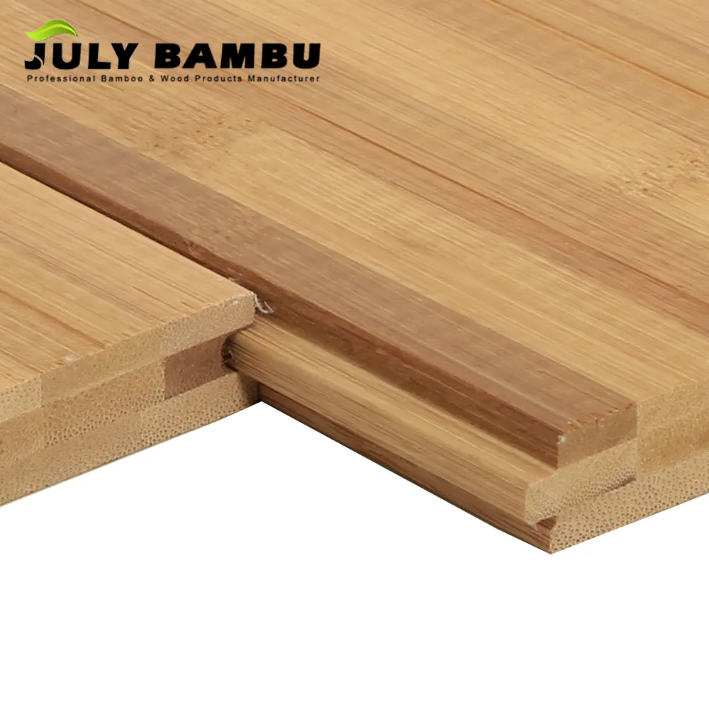Carbonizado Horizontal 14mm bambú listones piso Vertical y piso de madera de bambú para interior