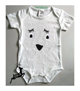 Bamboo Cotton Baby Boy Romper Custom Print One Piece Bodysuit Bulk Private Label India Supplier - Product Image 1