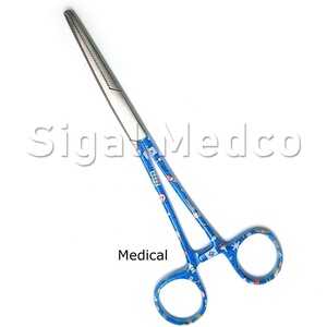 Pince hémostatique Kelly en acier inoxydable avec porte-aiguille à pointe droite Instrument chirurgical Sigal Medco NSG-9066 5.5 CM classe I - Product Image 6
