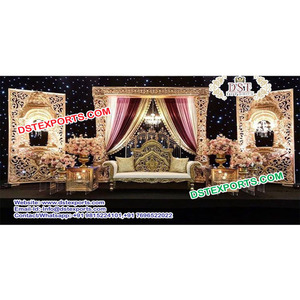 ชุดตกแต่งเวทีวอลม่าของชาวมุสลิมที่มีเสน่ห์,ชุดตกแต่งเวทีงานแต่งงานแบบเอเชียอันน่าทึ่งของชาวมุสลิม - Product Image 1