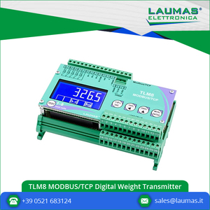 Transmisor de Peso Digital-Analógico TLM8 Modbus/TCP [Rs485 - Modbus/TCP] 8 Canales para Celdas de Carga - Product Image 2