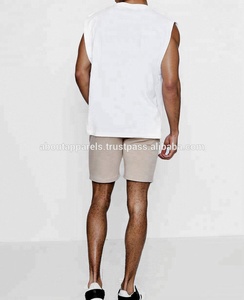 Pantalones cortos de sudor personalizados para hombres 100 pantalones cortos de sudor de algodón fitness en blanco al por mayor pantalones cortos de gimnasio transpirables - Product Image 4