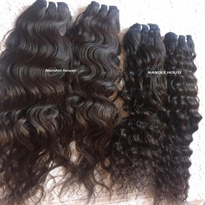 Proveedor indio al por mayor Virgen sin procesar Remy cutícula alineada cabello humano onda regular textura suave brillante máquina doble trama - Product Image 6