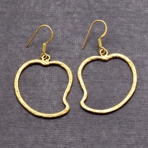 Pendientes de plata de ley sólida 925 chapados en oro diseño de alambre de resorte hecho a mano joyería mayorista de moda para mujeres para - Product Image 3