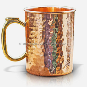 Main Battu Pur Cuivre Tasse - Product Image 1