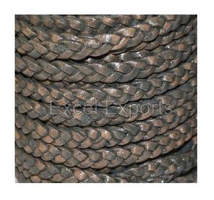 Cordons en cuir tressé plat de la meilleure qualité pour la fabrication de bijoux et la décoration 5mm 8mm 10mm 15mm Autres tailles - Product Image 2