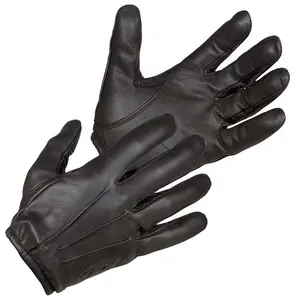Gants en cuir noir véritable pour usage quotidien, ajustement personnalisé - Product Image 1