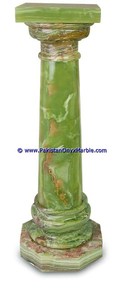 Pedestales de Ónix Verde, Decoración de Exterior, Superficie de Mármol Pulido, Estilo Afgano - Product Image 5