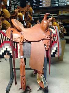 Selle horse en cuir pour cheval, version anglaise - Product Image 3