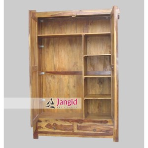 สไตล์ Sheesham ไม้พับตู้เสื้อผ้า2ประตู - Product Image 2