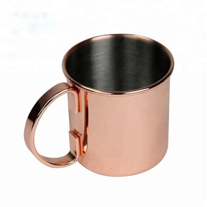 Mule de Moscou faite à la main pour tasses Lot de 4 cuivre pur 100% avec poignée en cuivre direct de l'Inde Fabricant et fournisseur - Product Image 6