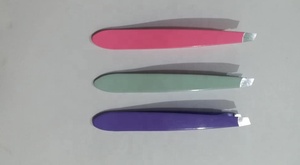 Pinzas para cejas de acero inoxidable quirúrgico con revestimiento de color de alta calidad, excelentes para uso en belleza - Product Image 5