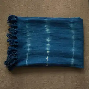 Indigo Hand Block In Luxury Cotton Ném Chăn Cho Trang Trí Nội Thất Bán Buôn Ném Cho Trang Trí Phòng Khách