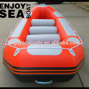 Bateaux de rafting gonflables 6-8 <span class=keywords><strong>personnes</strong></span> AR-410 orange et gris clair à vendre - Product Image 3