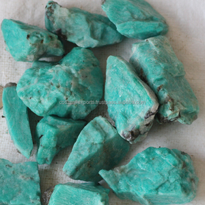 อเมซอนไนต์สีน้ำเงิน หินดิบธรรมชาติ สำหรับขาย แบบคอลเลคชั่น ทรงลูกปัด สำหรับทำเครื่องประดับแฟชั่น - Product Image 4
