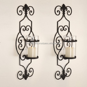 Bougeoir en fer doré, décoration de la maison et de la Table - Product Image 2