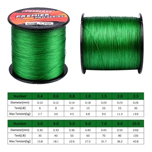 Proberos — pêche de <span class=keywords><strong>ligne</strong></span> tressée PE, <span class=keywords><strong>vert</strong></span>/gris/bleu/rouge/jaune, 4 supports, 300M, 500M et 1000M, nouveauté - Product Image 6