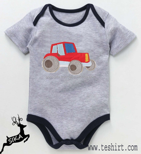 High Quality 100% Organic Cotton Eco-friendly Winter Toddler Clothing Custom Wholesale OEM Baby <b>Romper</b> Snap Buttons Short Sleeve - Product Image 2