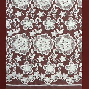 HA-16351Best Selling Garment Design <strong>White</strong> African Embroidery <strong>Lace</strong> Mesh Fabric <strong>Uk</strong> - Product Image 3