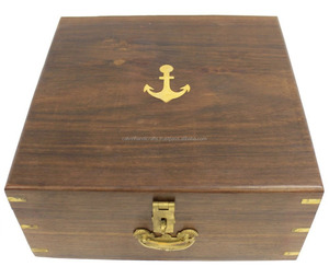 Sextante de astrolabio de latón macizo de 10 \ "con técnica pulida Colección náutica Caja de madera incluida - Product Image 4