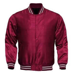 Satén 100% poliéster Letterman chaqueta de Bombardero - Product Image 4