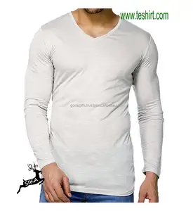 באיכות גבוהה רך כותנה slim fit mens slub ג 'רזי כותנה חולצה tirupur ישיר מפעל 100% טבעת הסתחרר כותנה slub חוט חולצה