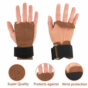 Realce de pesas personalizado para Fitness y culturismo, Logo personalizable, agarre de mano de Color marrón, venta al por mayor - Product Image 4