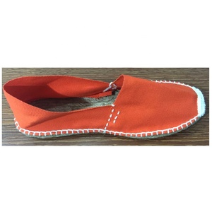 Zapatos informales para mujer con suela de yute Diseño ligero plano de lona de color sólido de última moda para el verano Precio razonable personalizable - Product Image 1