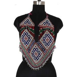 ใหม่มาถึง2023อินเดียลูกปัดหนัก Banjara ออกแบบสร้อยคอ - Product Image 1