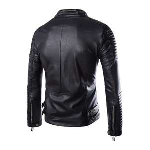 2022 Leather Jacket Excellent Quality Men Motorbike Custom Black Leather Jacket All Color and Design Available - Product Image 6