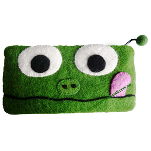 Monedero de fieltro de Nepal hecho a mano con cierre de cremallera de patrón bordado para cajero automático/tarjeta de crédito y monedero cosmético - Product Image 5