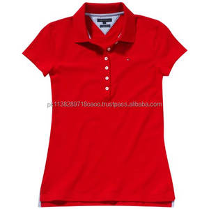 Camiseta de manga corta personalizable de talla grande para mujer 100% algodón transpirable estilo de Golf - Product Image 1