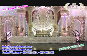 Décorations de scène en cristal à thème violet pour mariages asiatiques Caractéristique portable de style traditionnel élégant - Product Image 2