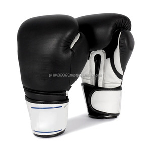 Guantes de boxeo hechos a mano de alta calidad, guantes de boxeo de cuero de vaca pu, logo personalizado - Product Image 1