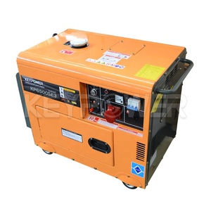 <span class=keywords><strong>KEYPOWER</strong></span> tipo abierto 3 Fase Diesel 5 kw generador portátil grupo electrógeno para venta - Product Image 4
